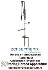 301-202/220-510 - TOPCLEAN 2-gats bladmodel 1-hendel tussenkraan op stijgpijp RVS ECHTERMAN