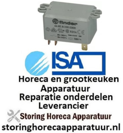 143380687 - Vermogensrelais FINDER 230VAC 30A 2NO aansluiting F6,3 overslagbevestiging ISA