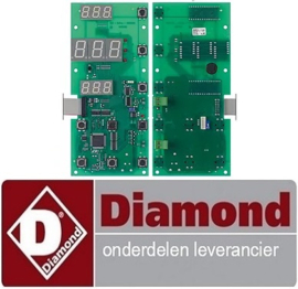 69391310258 - Bedieningsprintplaat voor pizzaoven L 230mm B 80mm aansluiting schroefklemmen DIAMOND GDX