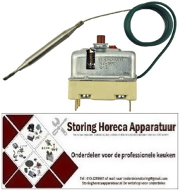 VE289375277 - Maximaalthermostaat uitschakeltemp. 150°C 3-polig 3NC 20A voeler ø 6mm voeler L 79mm