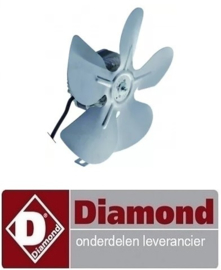 5666021050002 - Ventilator motor met blad voor koelwerkbank DIAMOND