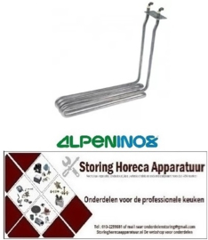 364417631 - Verwarmingselement 2900W 230V  L 270mm B 50mm H 235mm rechthoekige flens ALPENINOX