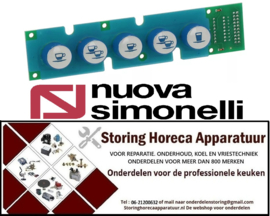 514402395 - Bedieningsprintplaat L 160mm B 37mm voor koffie machine NuovaSimonelli