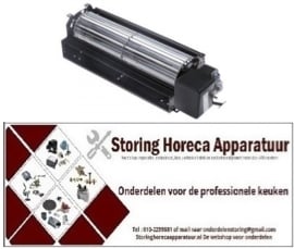 312601638 - Dwarsstroomventilator rol ø 60mm wals L 240mm gelamineerde kerndikte 20mm