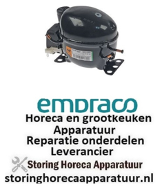 127605139 -Compressor koelmiddel R404a/R507 type EMT6165GK 220-240V 50Hz HMBP 7,92kg 1/4HP