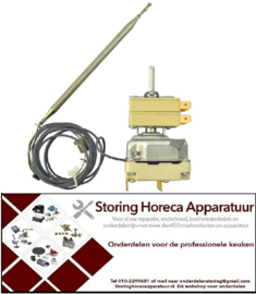 VE458.55.34635.010 - Thermostaat  t.max. 180°C instelbereik 100-180°C 3-polig 3NO - 16A voeler ø 6mm voeler L 133mm EGO