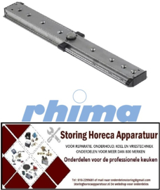 315504911 - Was- en naspoelarm wasarm L 522mm wassproeier 8 naspoelsproeier 5 inbouw ø 10mm RHIMA