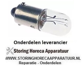 138359868 - Gloeilamp fitting Ba9s 12V 2W ø 10mm L 28mm transparant