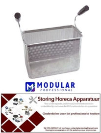 143970223 -Pastakorf L1 160mm B1 290mm H1 200mm H3 340mm RVS Edelstahl Modular