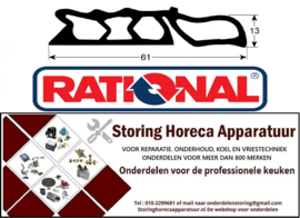 609902230 - Rekkenwagendichting profiel 4090 L 820mm voor RATIONAL