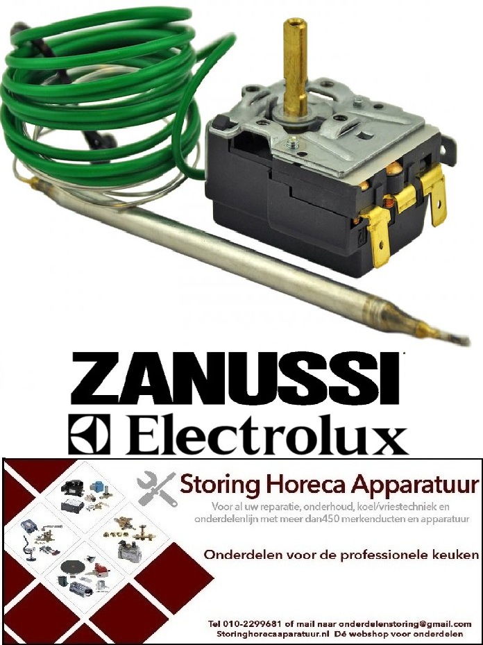 VE33.5375.702 -Thermostaat 30°-110°C 1-polig 1NO 16A Voeler 187/Ø7mm Capillair 900mm ELECTROLUX