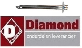 12974087 -Verwarmingselement 6000W 230V L 360mm 3-gatsflens aansluiting schroefaansluiting pijp ø 8,5mm VC 3  voor vaatwasser DIAMOND 04d/6s