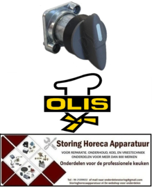 P98636357 - Knop ø 28mm grijs schakelaar nulstreep as speciaal OLIS