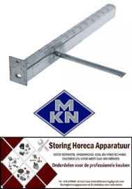 181105907 - Staafbrander met ontstekingsbrug B 28mm H 42mm L 385mm flens B 35mm flens L 70mm kantel braadpan MKN
