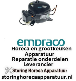 1353070377 -Compressor koelmiddel R600a type 220-240V 50Hz LBP 7,51kg 1/10HP cilinderinhoud 5,19cm³ RSCR 61W EMBRACO