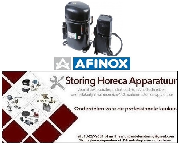 0788R07B55 - Compressor koelmiddel R404a/R507 type NT2180GK 220-240V 50Hz LBP volledig hermetisch 17,3kg 1HP AFINOX