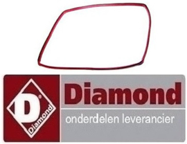396.0998074.8000 - Ovendeurrubber L 440mm B 370mm buitenmaat voor heteluchtoven DIAMOND BRIO 43