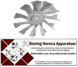 166601259 - OVEN Ventilatorblad ø 120mm B 16mm asafname ø 6x5mm messen 11