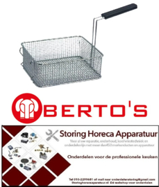 239970230 - Friteusekorf L1 235mm B1 200mm H1 100mm L2 395mm H2 210mm BERTOS