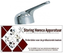 451540451 - Kraan hendelgreep voor waterapparatuur greeplengte 58mm ø 53mm opname 10x10,6mm voor cardrigde ø40mm kort