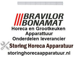 701 525861 -Kijkglas AD ø 12mm ID ø 9mm H 181mm markering 1-4 HW, HWA voor BONAMAT Bravilor