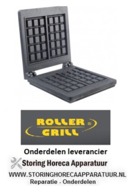 1006.933.03 - Gietijzerplaat voor wafelijzer voor model GES10 set inbouwpositie boven/onder  ROLLER GRILL