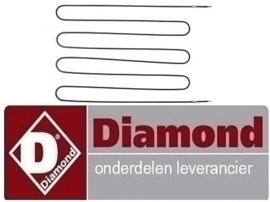 783A87RZ65005 - Verwarmingselement 2800 Watt voor boven pizzaoven DIAMOND EFP/4R-M