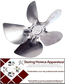 606601410 - Ventilatorblad zuigend ø 300mm ventilatorblad bevestiging 25,4mm vleugelhoek 28°
