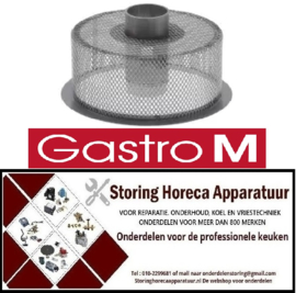 135507379 - Rondfilter aanzuig ø 132mm H 77mm RVS voor vaatwasser GASTRO-M