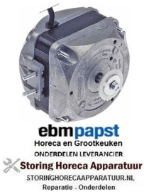 885601757 - Ventilatormotor 10W 230V 50/60Hz B 82mm K 15mm E 43,5mm buitenmaat 83x83mm kabellengte 1500mm ebm-papst