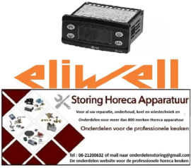 131378437 - Thermostaat elektronische regelaar ELIWELL type IDPlus 971 model IDP29DB300000 inbouwmaat 71x29mm 12V