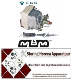 808375968 -Maximaalthermostaat uitschakeltemp. 360°C 1-polig 1NC 16A voeler ø 6mm voeler L 77mm pijp ø 870mm MBM