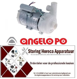 166500958 -Waspomp ingang ø 33mm uitgang ø 30/28mm type T45 230V 50Hz fasen 1 0,33kW 0,45PS L 215mm ANGELO- PO