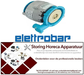 318500535 -Pomp uitgang ø 27mm type T70 230V 50Hz fasen 1 0,3kW 0,4PS L 130mm rotatierichting rechts ELETTROBAR