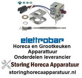 467390851 -Maximaal thermostatenset uitschakeltemp. 225°C 1-polig NC 0,5A voeler ø 6mm voeler L 80mm Elettrobar