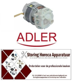 185500270 -Waspomp ingang ø 30mm uitgang ø 30mm type 1272 230V 50Hz fasen 1 0,37kW 0,5PS L 195mm ADLER