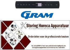 939765040641 - Bedieningsfolie zwart passend voor diepvrieskast  GRAM F600-CSG
