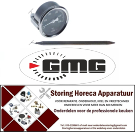 105541879 - Thermometer inbouw ø 60mm 0 tot +500°C voor pizza oven GMG