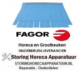 145533014	- Gordijn B 620mm H 500mm materiaaldikte 1,4mm voor vaatwasser FAGOR