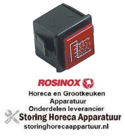 991345927 -Signaallampfitting inbouwmaat 28,5x28,5mm rood niveau ROSINOX