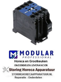 300380547 -Relais AC1 20A 230VAC (AC3/400V) 5A/2,2kW hoofdcontact 3NO hulpcontact 1NC Modular