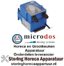 673361613 - Doseerapparaat MICRODOS tijdsturing 0,5l/h 230 VAC naglansspoelmiddel slang ø 4x6mm slang silicone