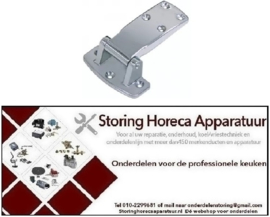 047690286 - Scharnier overslag 20mm totale hoogte 30mm totale lengte 111mm B 80mm Koelcel en Vriescel