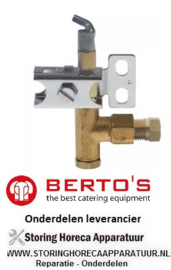 581106901- Waakvlambrander gasfornuis BERTOS