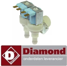 43223010 - Magneetventiel dubbel 230 Volt voor IJsblokjesmachine DIAMOND EUROPE : ICE50A-R2