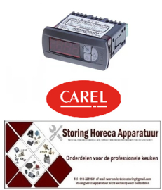 145379629 - Elektronische regelaar CAREL inbouwmaat 71x29mm 230V spanning AC NTC DEF relais 5A
