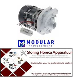 218500512 -Pomp ingang ø 45mm uitgang ø 40mm type ZF340VSX 230V 50Hz fasen 1 0,75kW 1PS L 245mm Modular