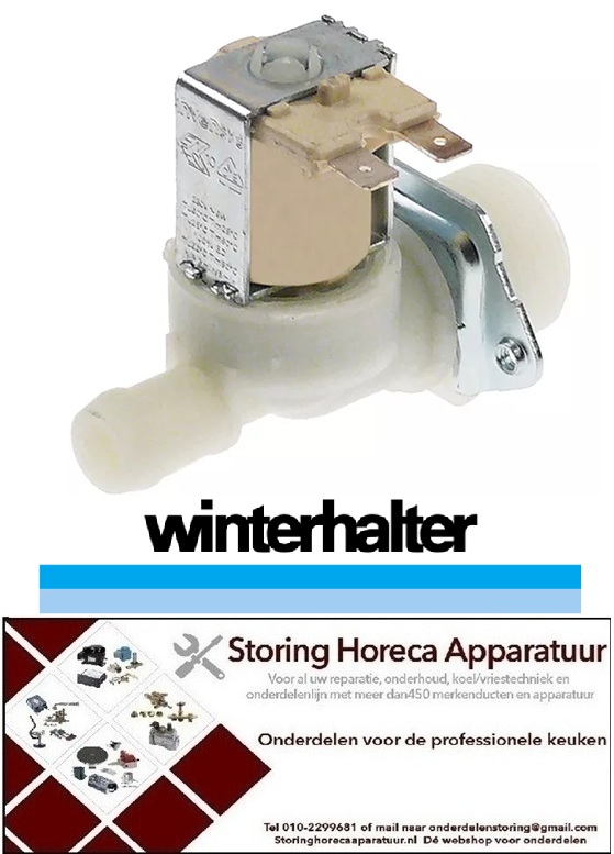 4483106174 - Magneetventiel enkel recht 230VAC ingang 3/4-  t.max. 90°C WINTERHALTER GS502