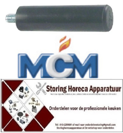 126693145 -Handgreep met draad M10 ø 27mm L 101mm voor kippengrill TecnoMCM
