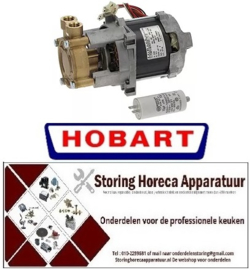 146500358 - Waspomp ingang ø 3/8" uitgang ø 3/8" type PS46 230V 50Hz 0,45kW ø 100mm L 200mm condensator 10µF LGB Hobart